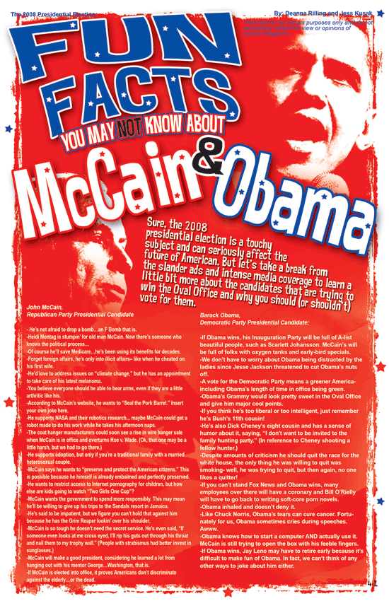 Obama & McCain Fun Facts