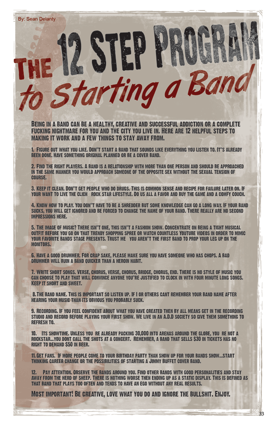 12 Steps to Start a Band