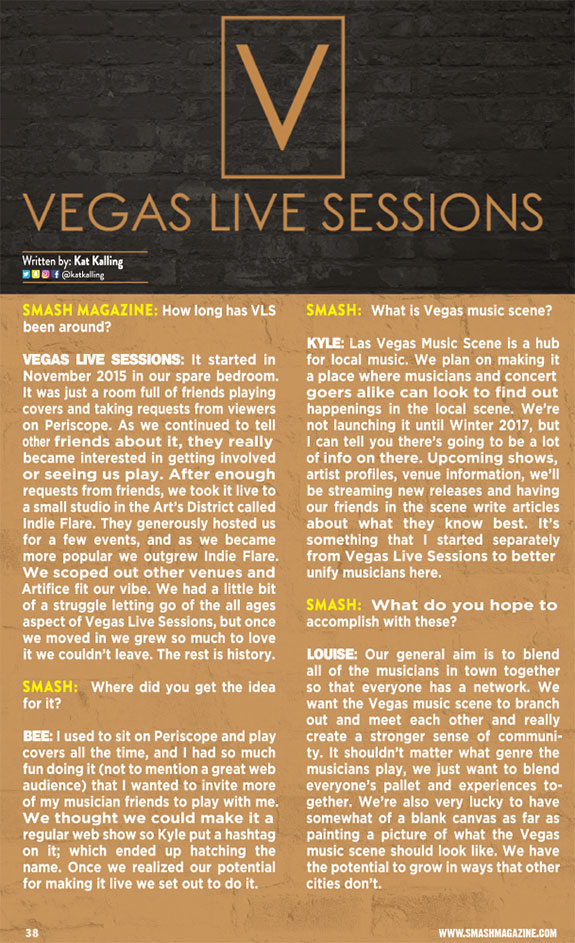 Vegas Live Sessions